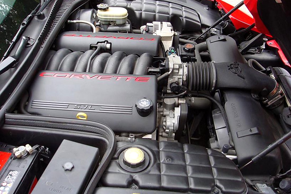 Moteur V8 LS1 5.7 d'une Chevrolet Corvette C5