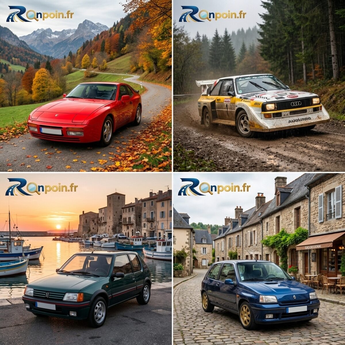 Planche youngtimers : coupés et GTI des années 80 en toutes saisons