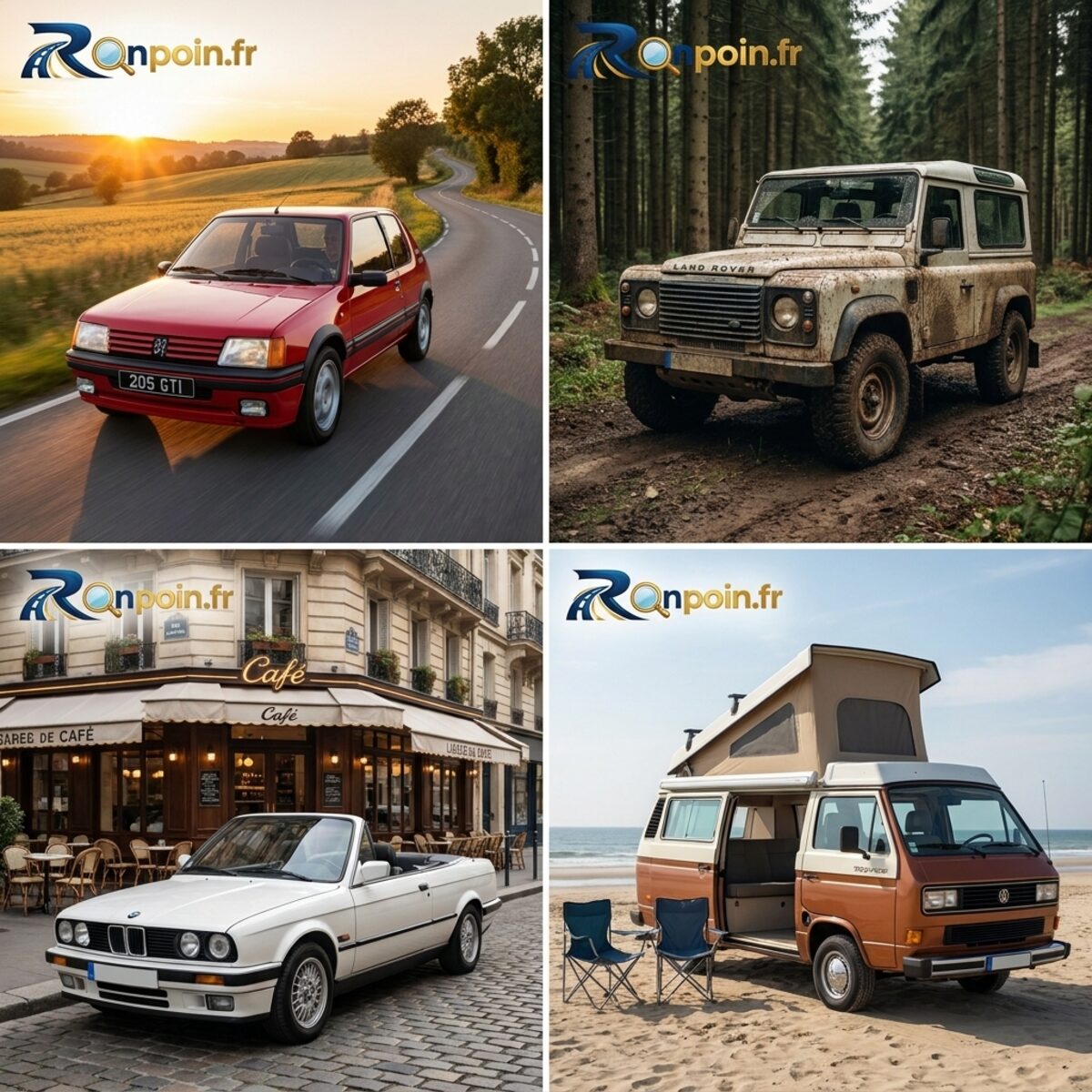 Planche youngtimers : rassemblement de passionnés autour de GTI années 80